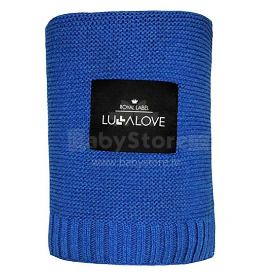 Lullalove Bamboo Blanket Art.118777 Navy Blue  Mīkstā kokvilnas sedziņa (plediņš) 100x80cm