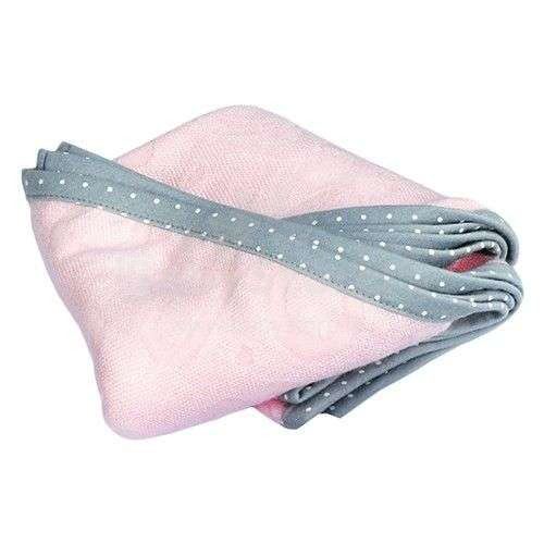 Lullalove Swaddle Blanket Art.118798 Pink    Детское хлопковое одеяло/плед 100x110cм