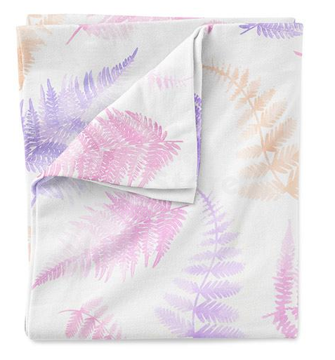 Lullalove Bedding Set Art.118870 Pink Fern  Комплект постельного белья из 2 частей, 100x135 см