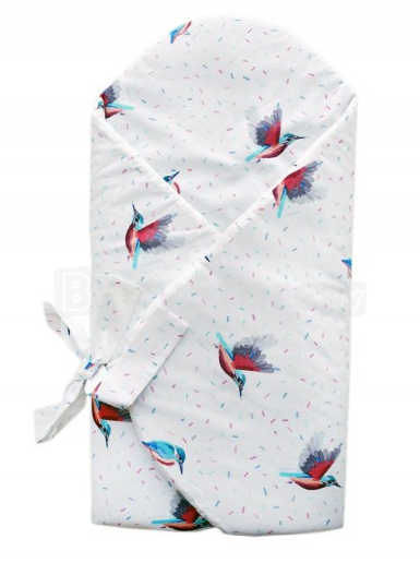 Lullalove Baby Wrap  Art.118924 Kingfisher  Конвертик для новорождённого  75х75 см