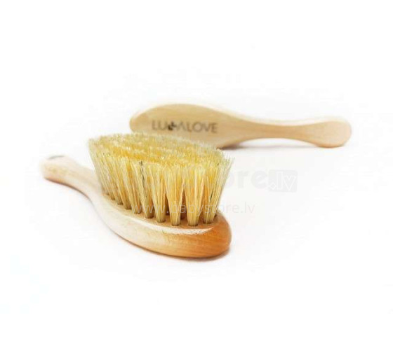 Lullalove Hairbrush Art.118960  Щетка с натуральным мягким волосом + расческа