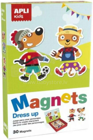 Apli Kids Magnets Dress up  Art.16495  Магнитная игра ,30 шт