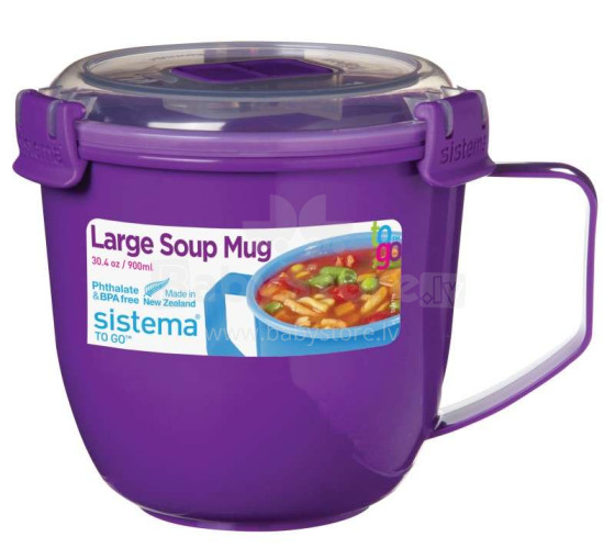 Sistema Microwave Soup Mug Art.21141 Кonteiners  lai uzglabātu pārtiku