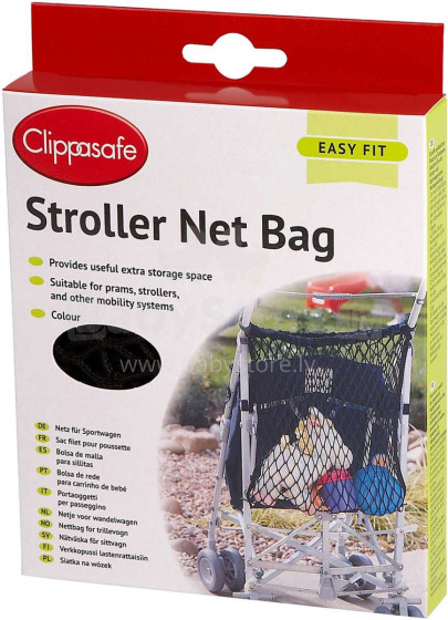 Clippasafe Art.CLI 42 Black Stroller Net Bag