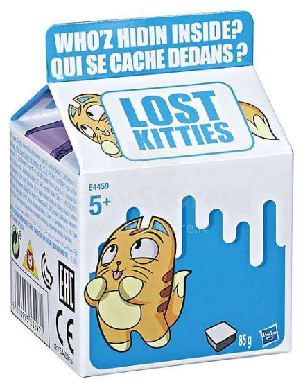 Hasbro Lost Kitties Art.E4459 Figūriņa Kaķēns pienā