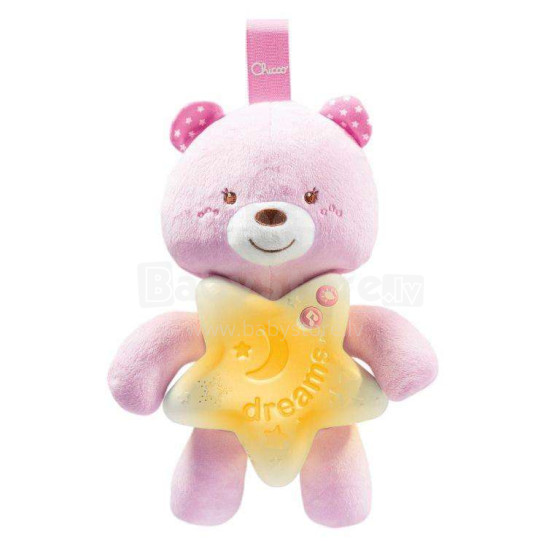 Chicco Goodnight Bear Art.09156.10 Pink Bērniem naktslampa  Lācis