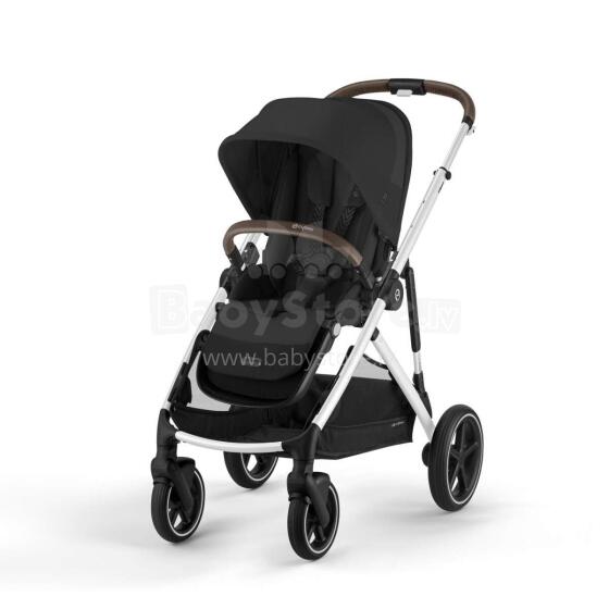 Cybex  Gazelle S Art.520002117 giliai juodas vežimėlis dvyniams