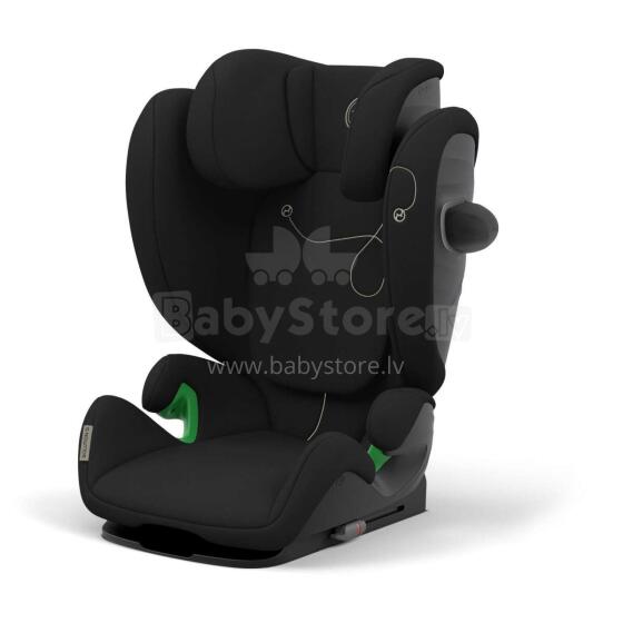 Cybex Solution G i-Fix 100-150cm, Moon Black vaikiškos kėdutės automobiliams (15-50kg)