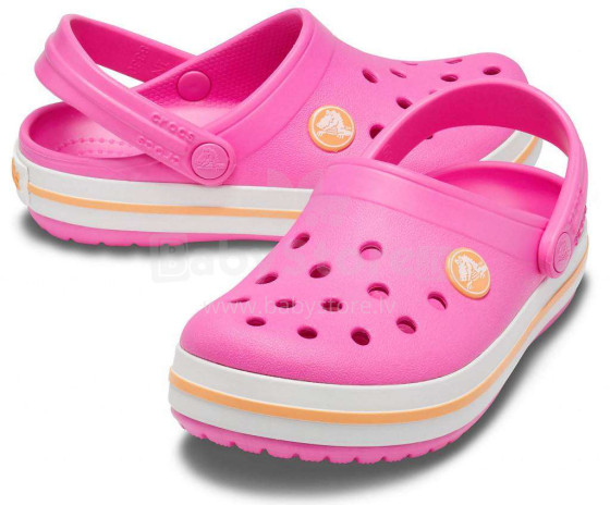 Crocs™ Kids Crocband Clog Art.204537-6QZ Electric Pink  Детские сандали
