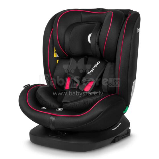 Lionelo Bastiaan i-Size Art.120403 Black Red Viena raudona čili automobilio kėdutė 0-36 kg
