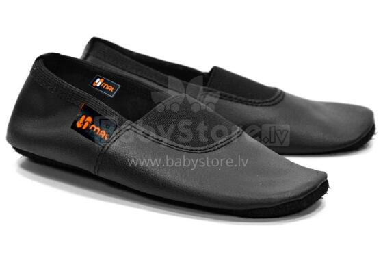 „Mal Kids“ straipsnis. 120414 „Black Gym“, sportinių šokių šlepetės su odiniu padu.