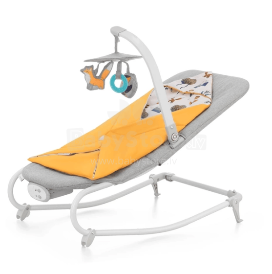 KinderKraft'20 Felio Art.KKBFELOYEL0000 Forest Yellow Stilinga kūdikio supamoji kėdė su muzika ir vibracija