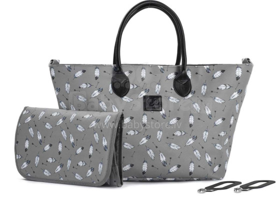 KinderKraft'20 Mommy Bag Art.KKAMBAGGRY0000 Grey Large, comfortable and stylish bag for mothers