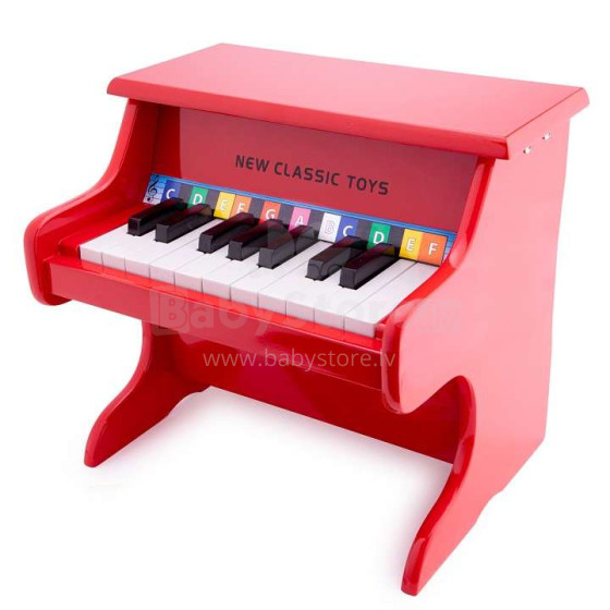 Naujas klasikinių žaislų fortepijono menas. 11055 Raudonas mokomasis žaislas fortepijonui