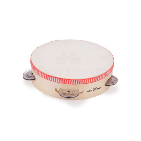 Naujas „Classic Toys Tambourine Art.10380“ medinis tamburinas