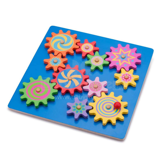 New Classic Toys Gear Puzzle Art.10525 Koka puzle Grozāmo zobratu