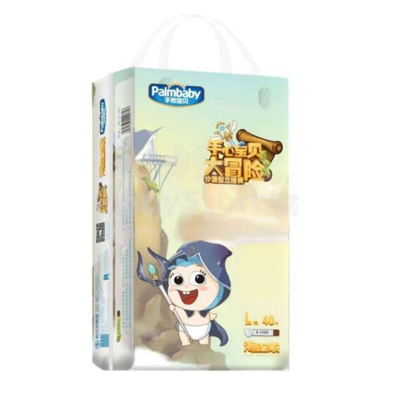 „PalmBaby Magic Art.121241“ kelnaitės, L dydis 9-14kg, 40 vnt.