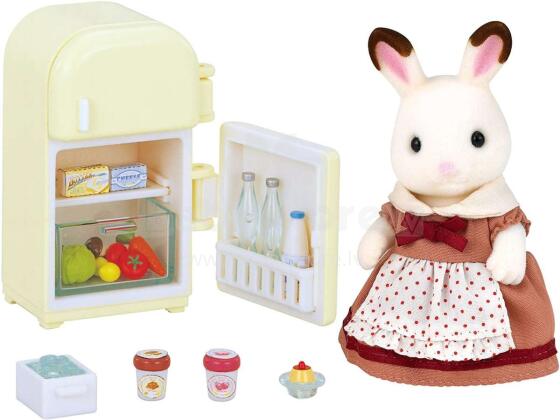 Sylvanian art.5014 Šokoladinio triušio motina su šaldytuvu