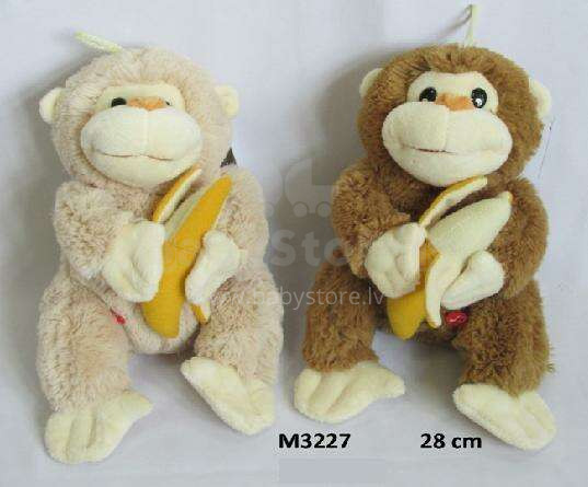Beždžionė su balsu 28 cm M3227 Smėlio