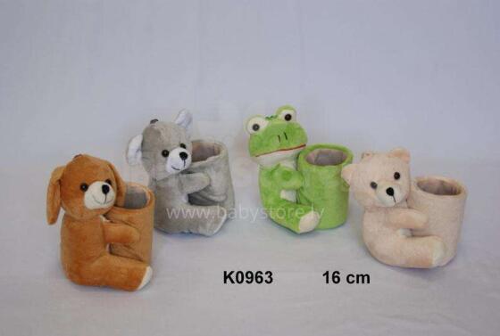 Pliušinis puodelis Beast 16 cm K0963 Sandy