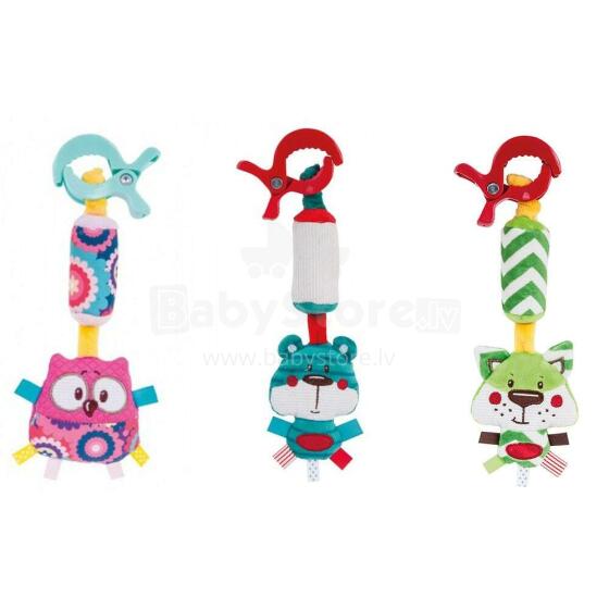 Pliušinis žaislas su varpeliu MIŠKŲ DRAUGAI, Canpol 043