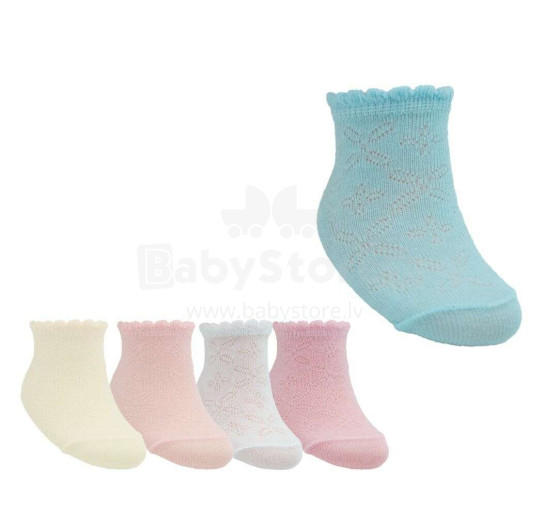 Žakardinės kojinės (labai plonos) SKL / BABY 3-6 mėn