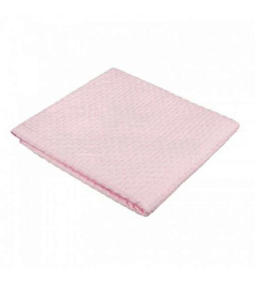 Medvilninė antklodė (antklodė) / languota 80x90 cm AKUKU A1803 rožinė