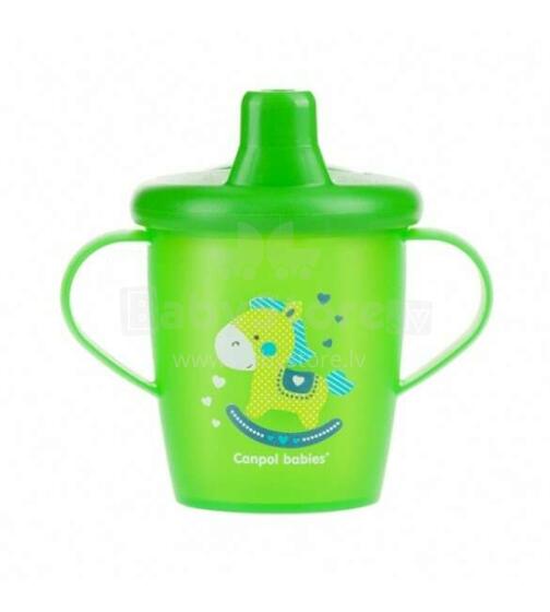 Canpol Babies „Anywayup”  Art.31/200 Green Treniruočių puodelis neslystantis