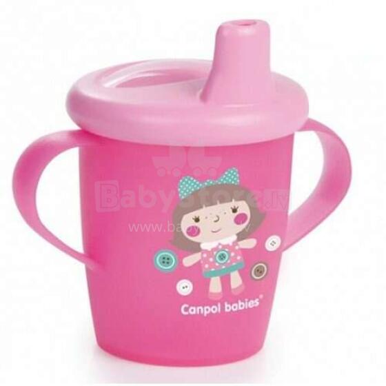 Canpol Babies „Anywayup”  Art.31/200 Pink Treniruočių puodelis neslystantis