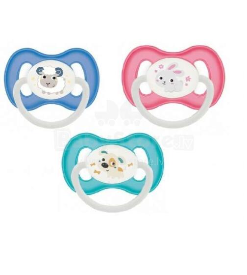 Masalas "BUNNY & Co" silikoninės anatominės formos 0-6 m, Canpol 23/271