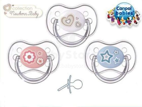 Masalas "NEWBORN" silikoninis apvalus 6-18m, Canpol 22/563