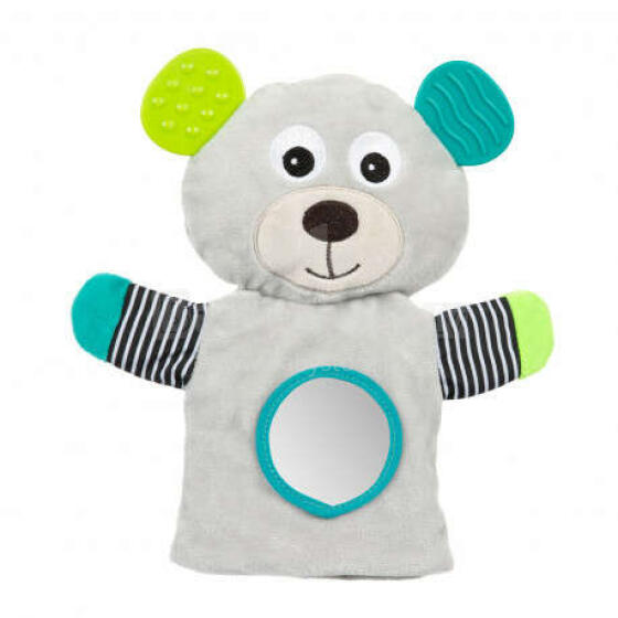 Pliušinis meškiukas-marionetinis BEAR Canpol 68 / 076grey