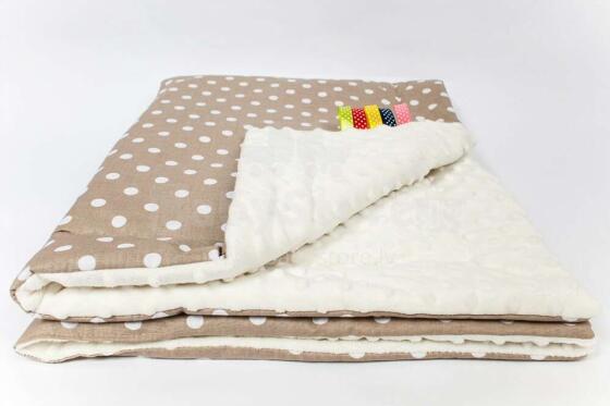 Antklodė dvipusė MINKY beige-ecri 75х100 cm