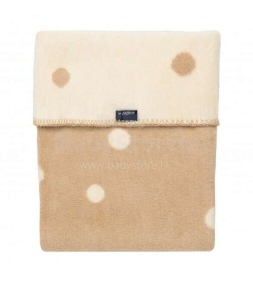 antklodė / antklodė medvilnė 100x150 cm ECRU / BEIGE SPOTS KB-025 Womar