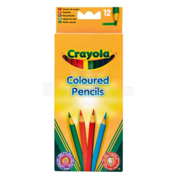 Crayola Art. 3612C Krāsainie zīmuļi, 12 gb.