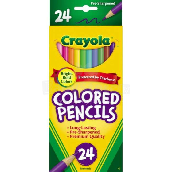 Crayola Zīmuļi, 24 gb.