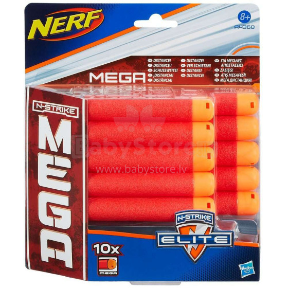 NERF Mega Magnus šautras, 10 gb.