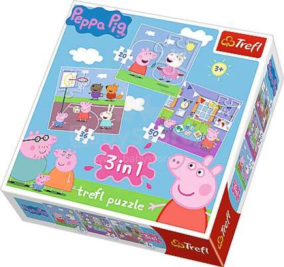 TREFL galvosūkių rinkinys „Peppa Pig“, 3 vnt.