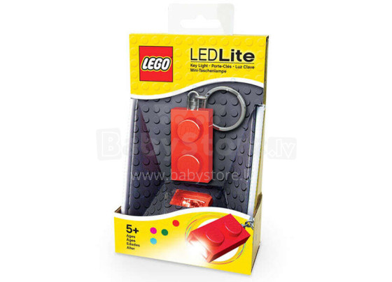 IQ LEGO piekariņš ar LED, sarkans