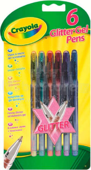 CRAYOLA Glitter pildspalvas