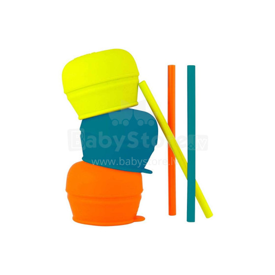 BOON lids 3 pcs. and straws 3 pcs. 12m+ B11149
