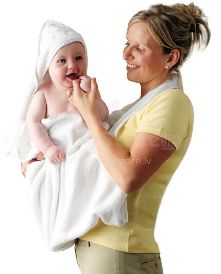 Cleva Mama vaikiškas rankšluostis Splash N Wrap White 2921