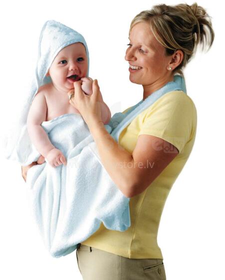 Cleva Mama vaikiškas rankšluostis Splash N Wrap Blue 2923