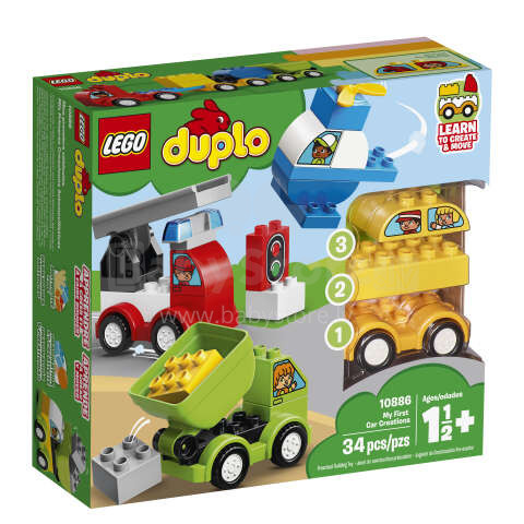 10886 LEGO® Duplo Mano pirmosios sukonstruotos mašinos