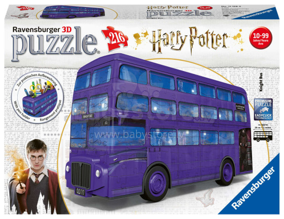 „RAVENSBURGER 3D“ galvosūkis „Hario Poterio riterio autobusas“, 216 vnt., 11158