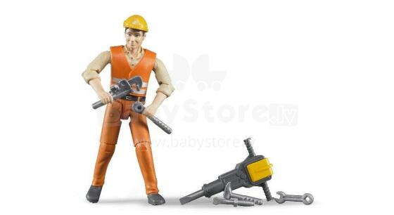 BRUDER Builder su priedais (12 vnt.), 60020