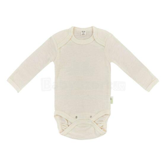 „Bio Baby Merino Body“ gaminys. 97220151 Kūdikių kūneliai iš merino vilnos su ilgomis rankovėmis