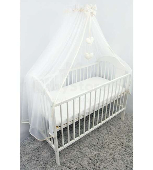 Ankras Art.779 BEIGE  Балдахин для детской кроватки с москитной сеткой  500x145 cm