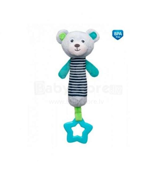 Pliušinis žaislas su pyptelėjimu BEARS Canpol 68/055 grey