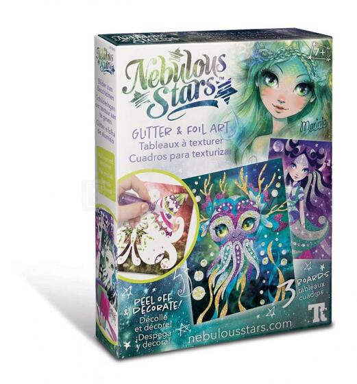 „NEBULOUS STARS“ kūrybinės kortelės su blizgučiais, 11011